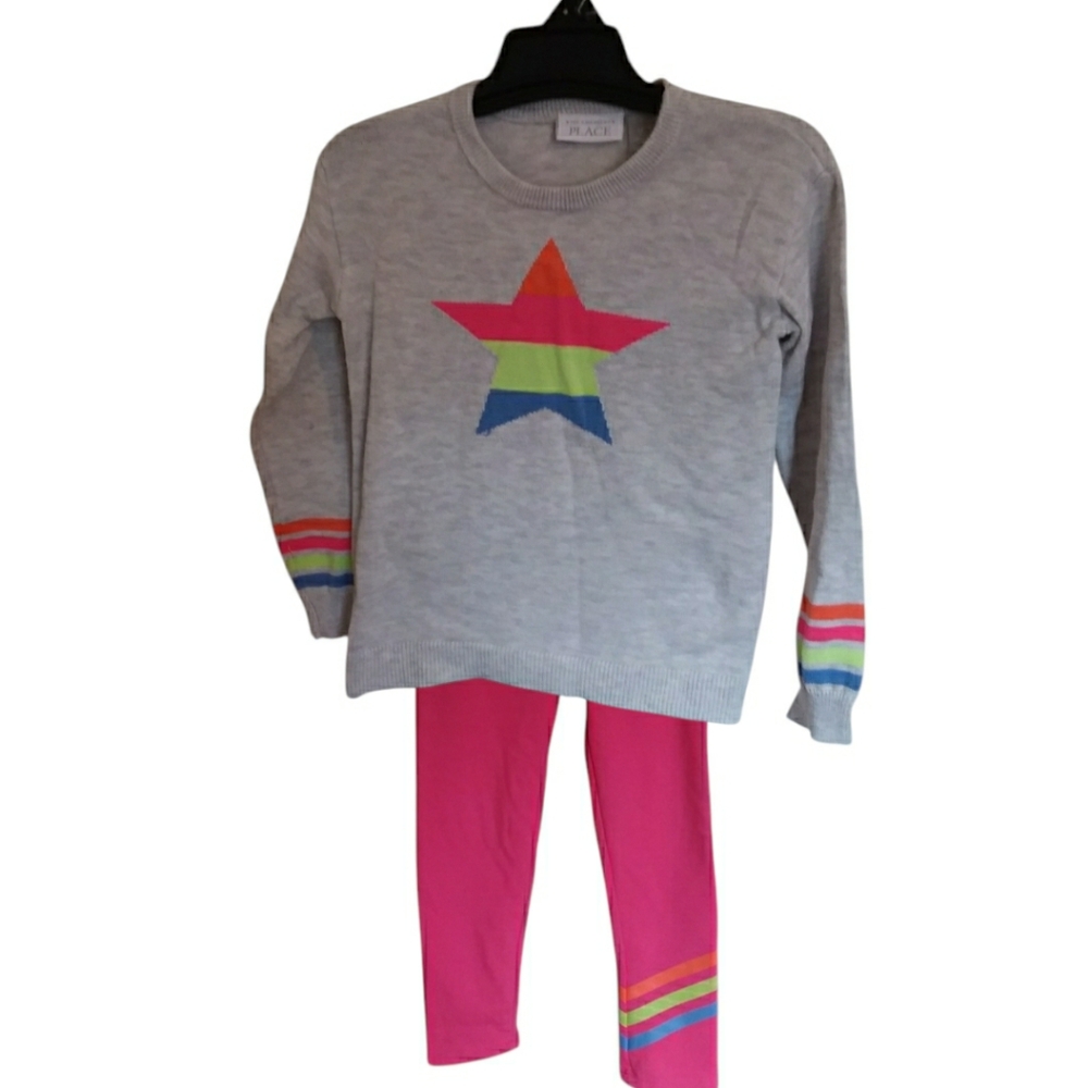 CHILDRENS PLACE  Girls Rainbow Star 2 Pc Set
